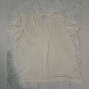 Liz Claiborne, cream top. Large.